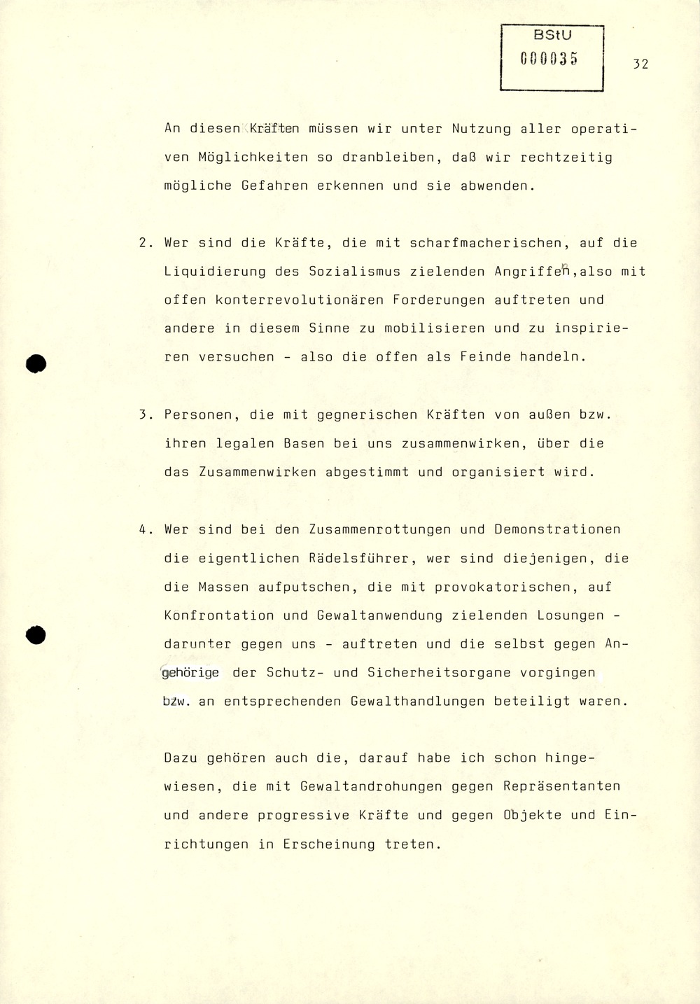 Referat Mielkes zur Auswertung der 9. Tagung des ZK der SED