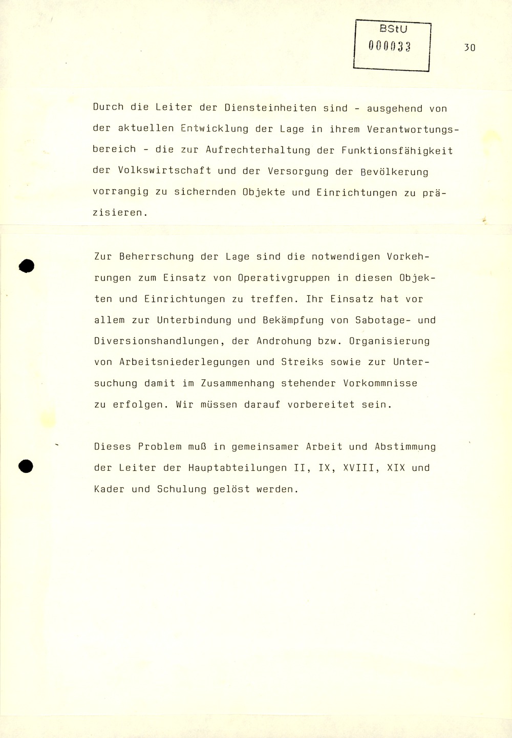 Referat Mielkes zur Auswertung der 9. Tagung des ZK der SED