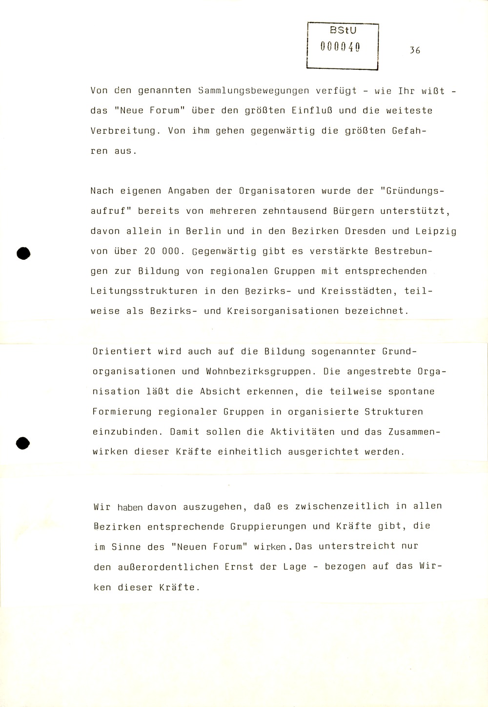 Referat Mielkes zur Auswertung der 9. Tagung des ZK der SED