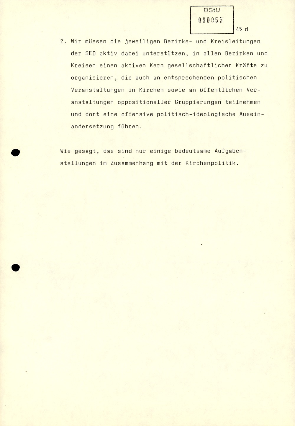 Referat Mielkes zur Auswertung der 9. Tagung des ZK der SED