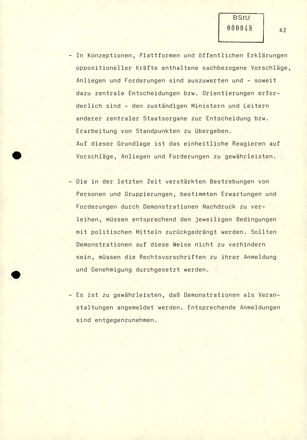 Referat Mielkes zur Auswertung der 9. Tagung des ZK der SED