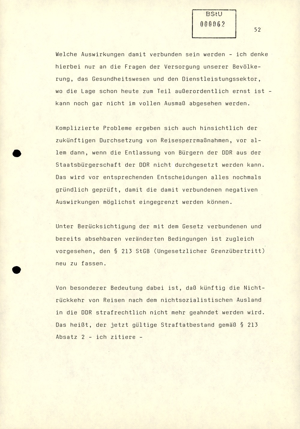 Referat Mielkes zur Auswertung der 9. Tagung des ZK der SED