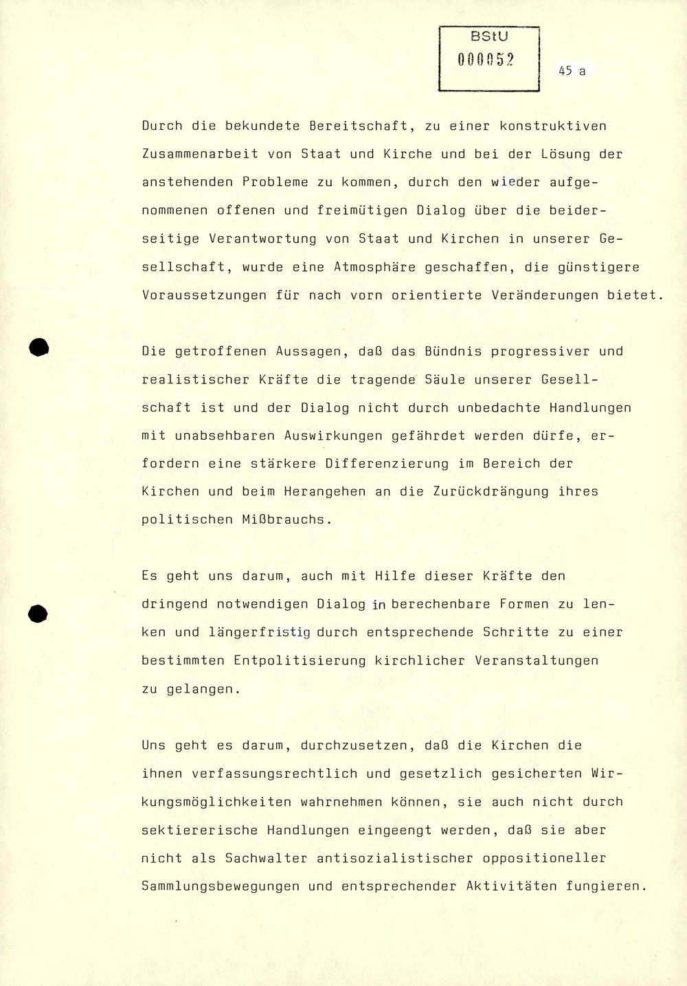 Referat Mielkes zur Auswertung der 9. Tagung des ZK der SED