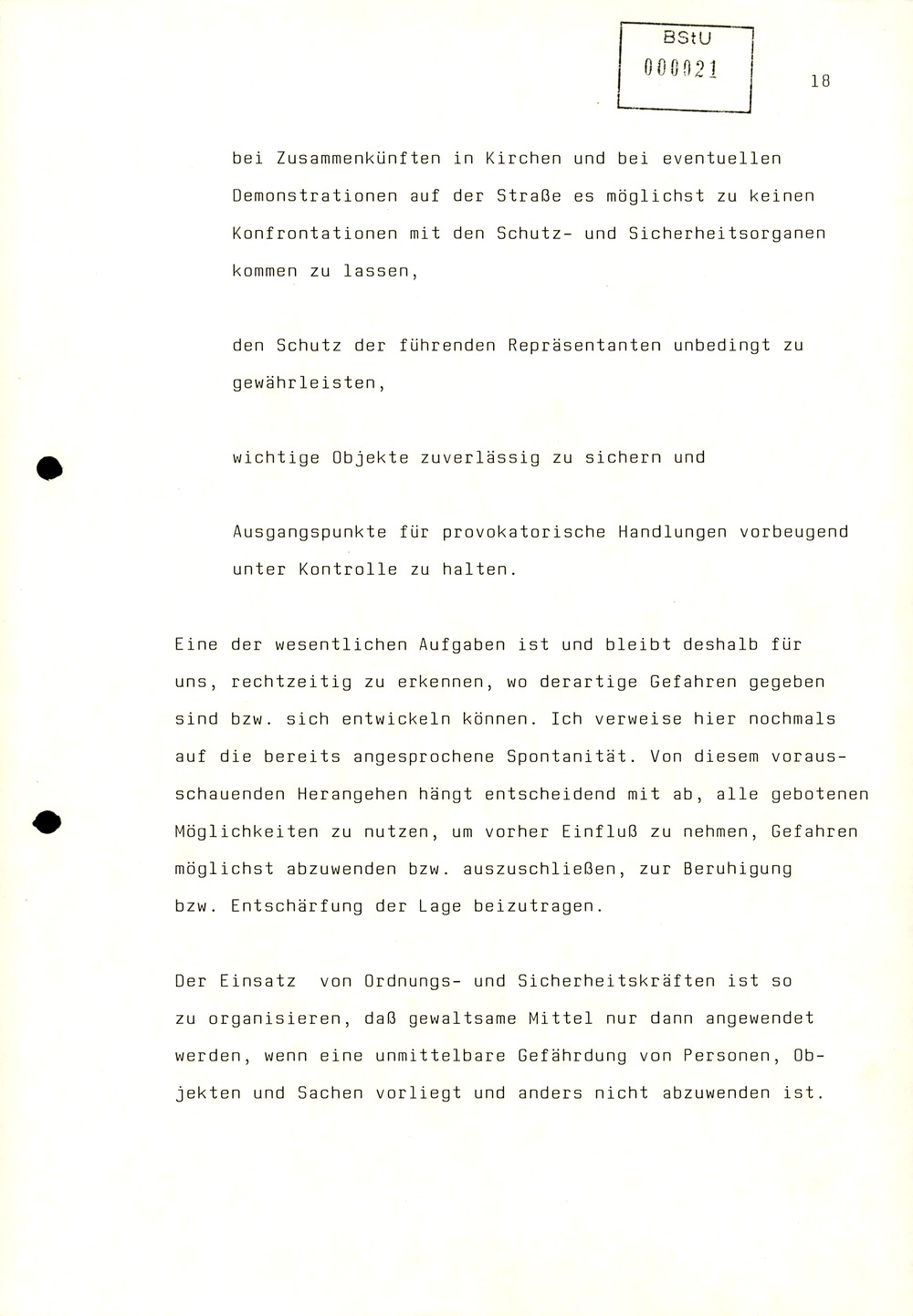 Referat Mielkes zur Auswertung der 9. Tagung des ZK der SED