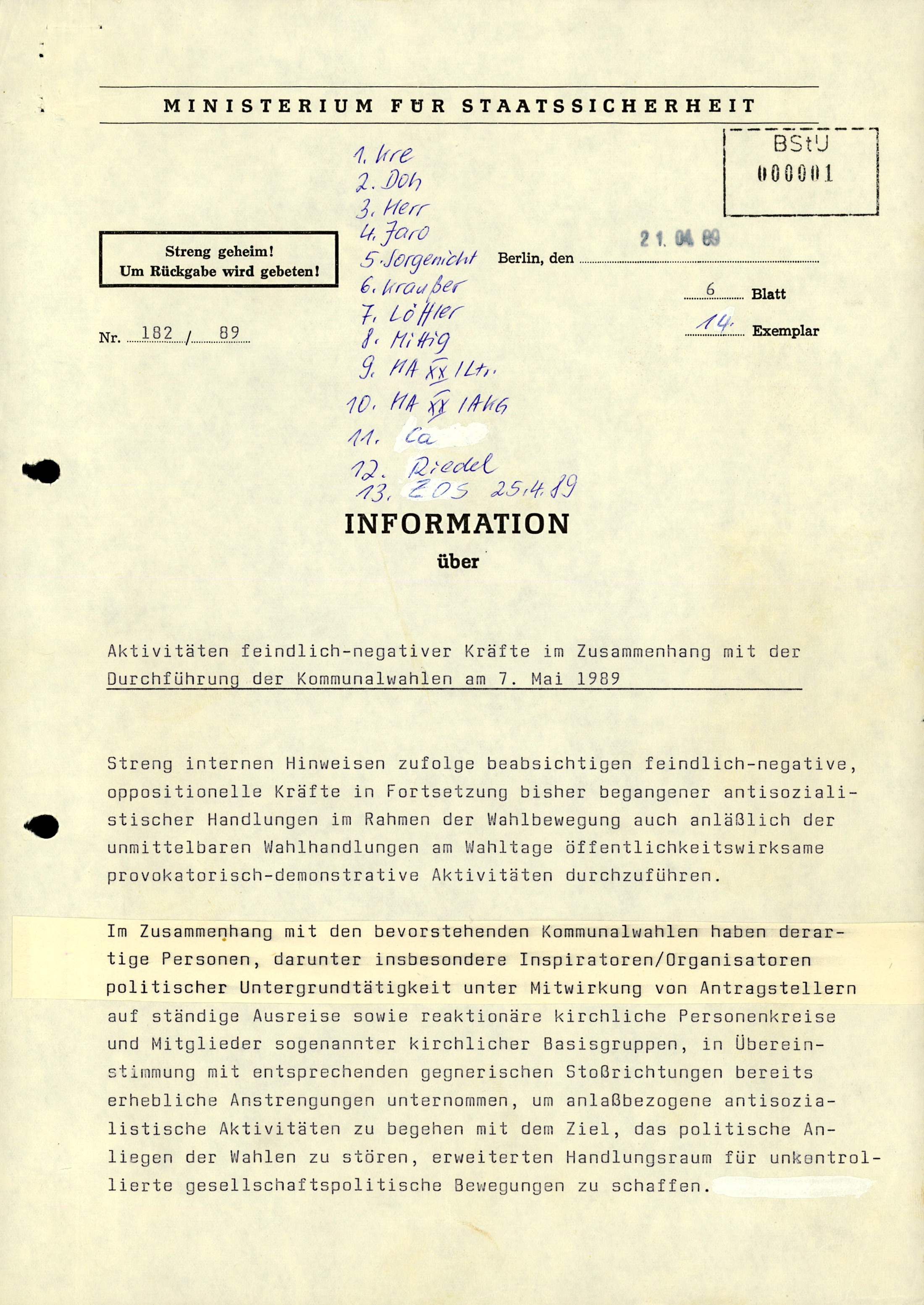 Den zweiten Stützpunkt in der Datierung erreichen