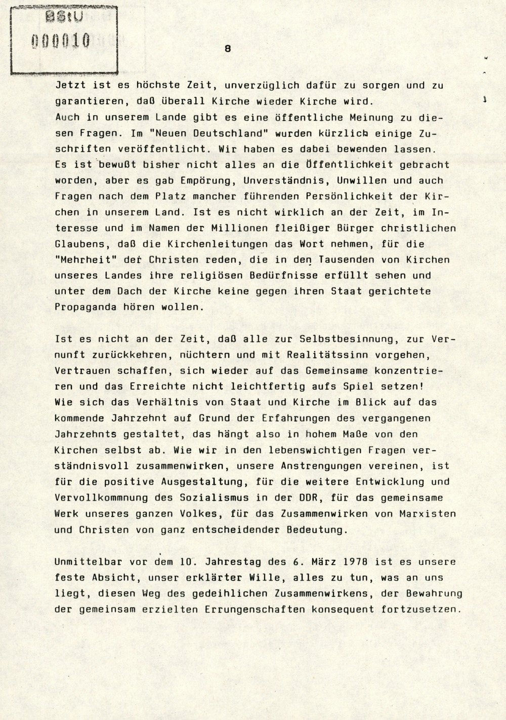 Konzeption zu prinzipiellen Fragen der Beziehungen zwischen Staat und Kirche