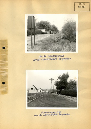 Fotodokumentation der Grenzschleuse Lübeck-Schlutup auf westlicher Seite