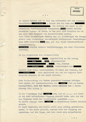 Bericht über Ermittlungen im Kreis Belzig wegen des Verdachts der „Diversion“