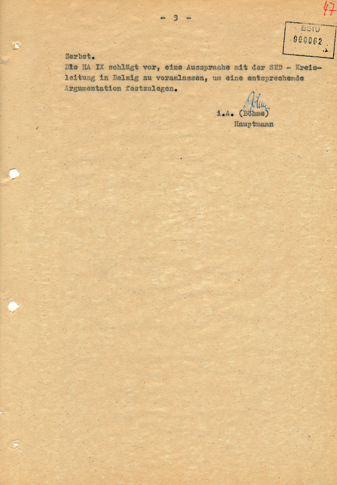 Stimmungsbericht zur Festnahme eines Mannes im Kreis Belzig