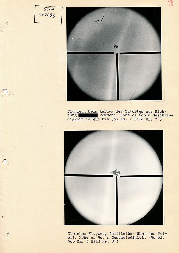 Untersuchungsexperiment zum Beschuss von Jagdflugzeugen