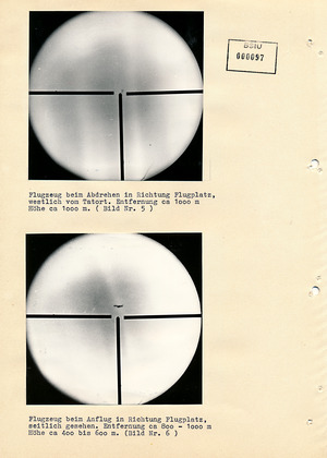 Untersuchungsexperiment zum Beschuss von Jagdflugzeugen