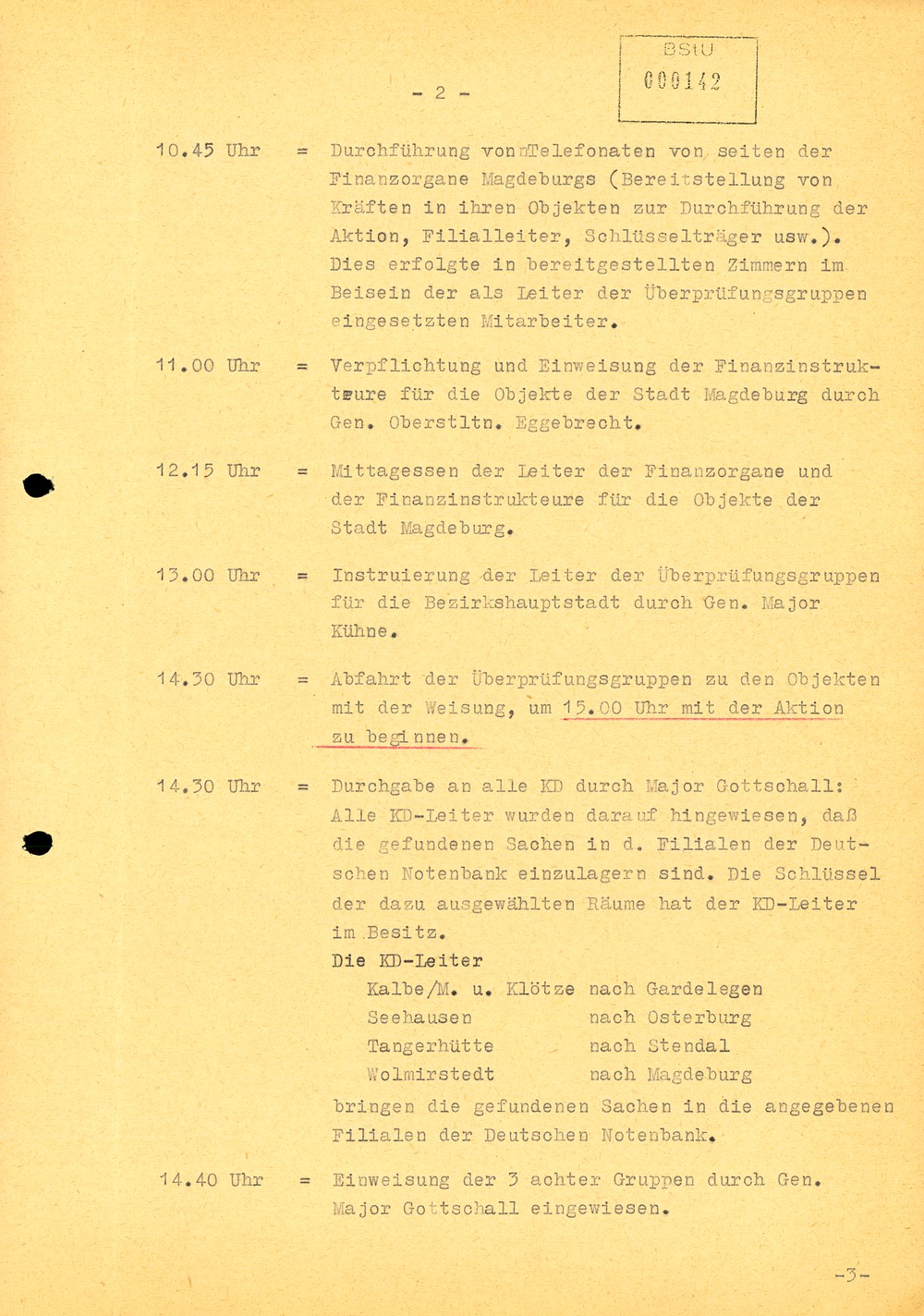 Meldefilm zur Durchführung der Aktion "Licht"