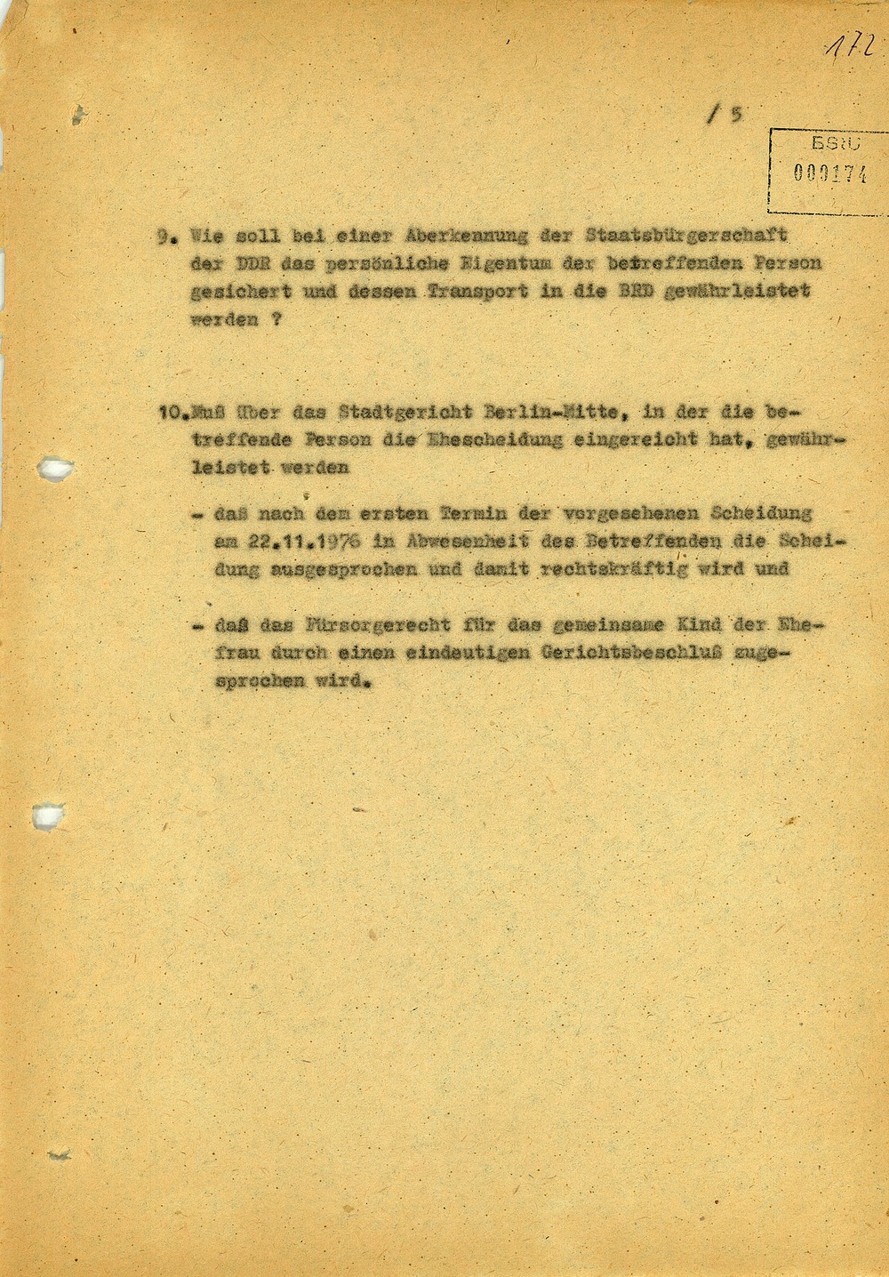 Offene Fragen zur Ausbürgerung Wolf Biermanns