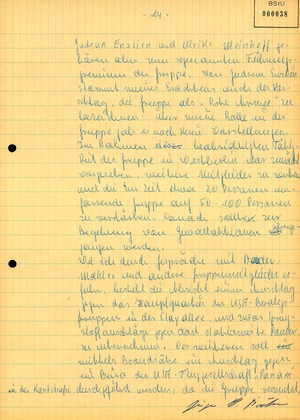 Protokoll über die Vernehmung Hans-Jürgen Bäckers nach seiner Einreise in die DDR