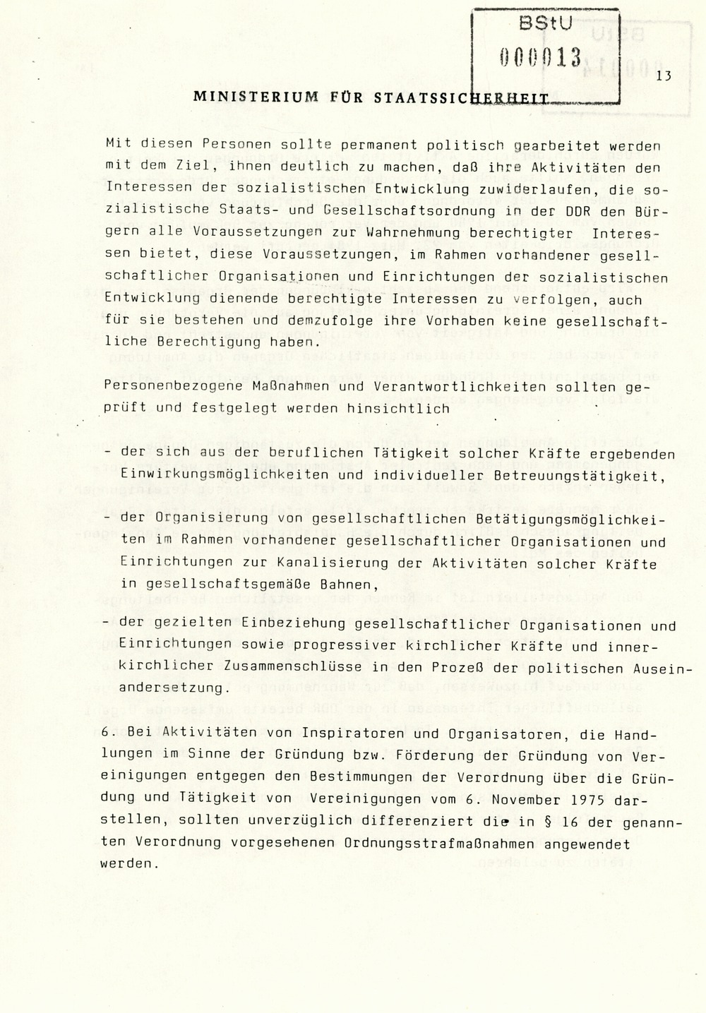 Information über Bestrebungen oppositioneller Kräfte zur Schaffung DDR-weiter Sammlungsbewegungen