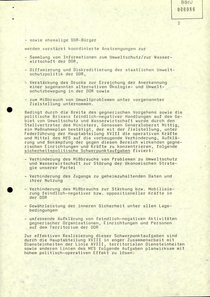 Abwehrmaßnahmen gegen "feindliche Angriffe" im Umweltbereich