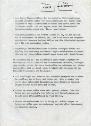 Geheimer Bericht an die SED-Führung im Bezirk Suhl zum Wasunger Karneval 1988