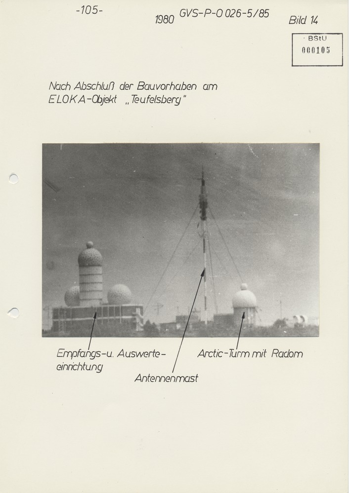 Bilderserie zur US Army Field Station Berlin auf dem Teufelsberg