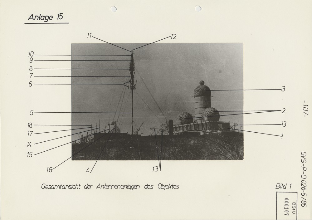 Bilderserie zur US Army Field Station Berlin auf dem Teufelsberg