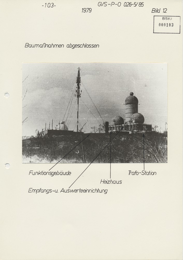 Bilderserie zur US Army Field Station Berlin auf dem Teufelsberg