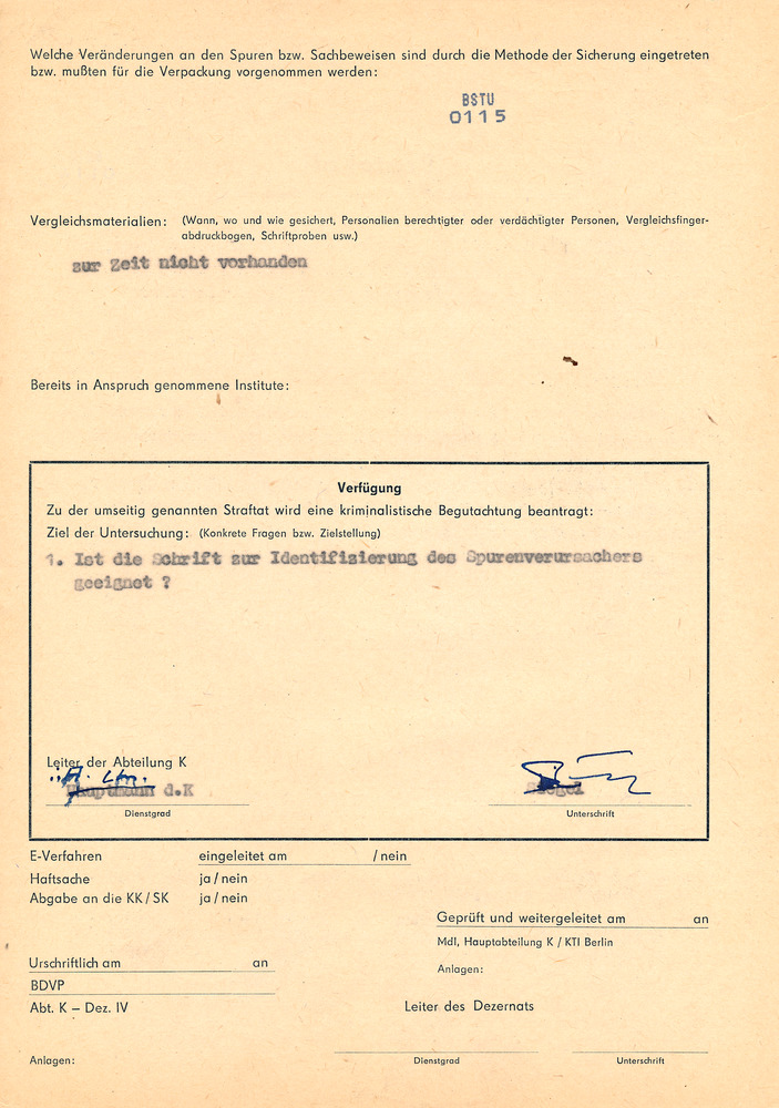 Information der Volkspolizei-Inspektion Pankow über "staatsverleumderischen" Spruch zum Volksentscheid