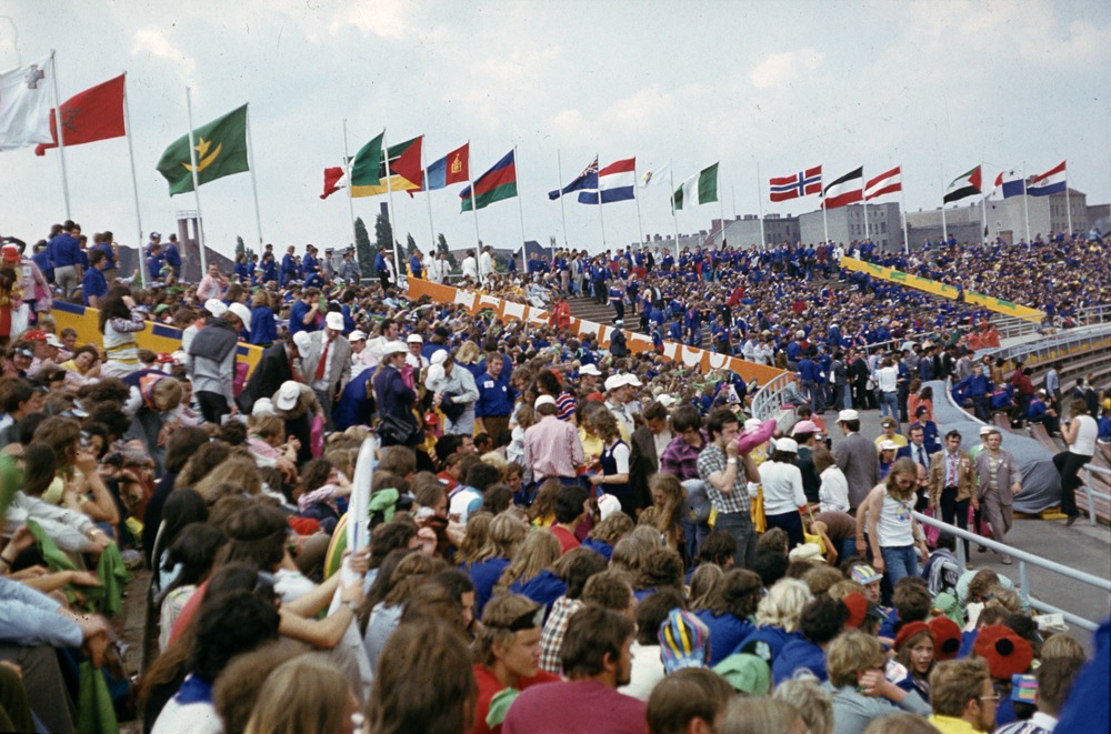 Eröffnungsfeier der X. Weltfestspiele der Jugend und Studenten 1973 in Ost-Berlin