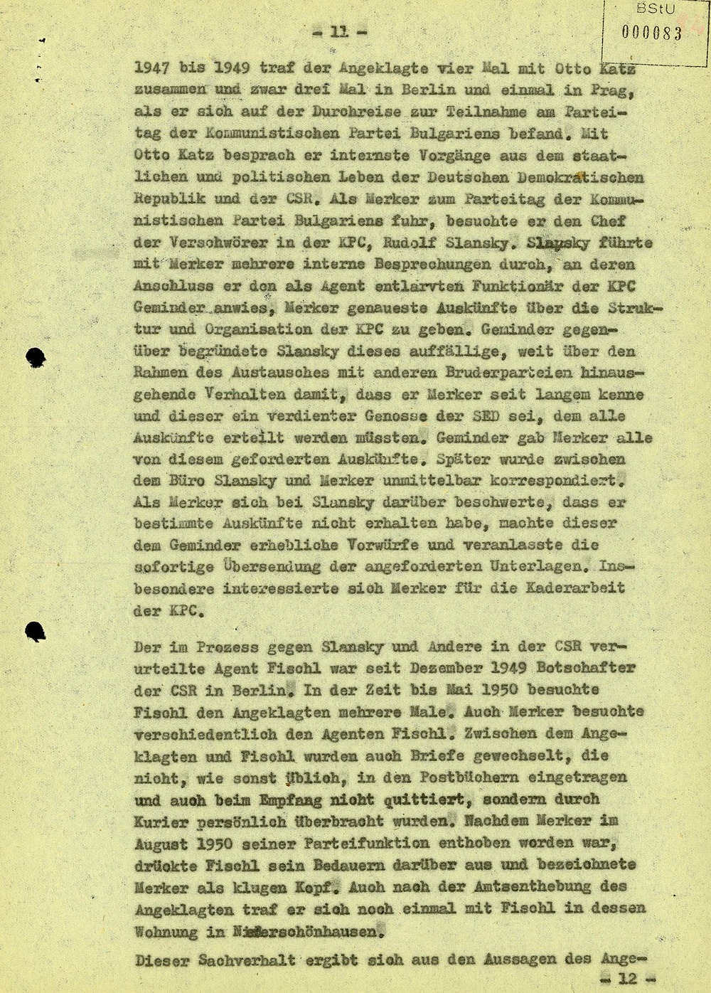 Urteil gegen Paul Merker