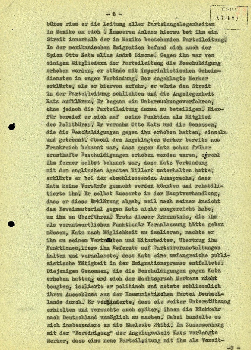 Urteil gegen Paul Merker