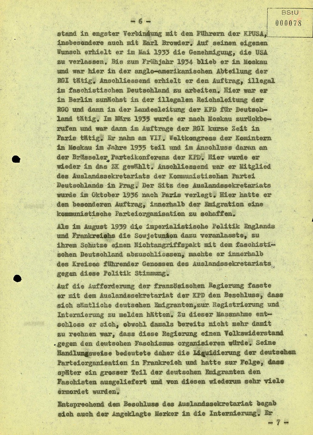 Urteil gegen Paul Merker