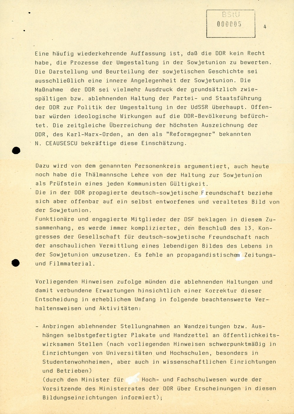 Reaktionen der Bevölkerung auf die Streichung des "Sputnik" von der Postzeitungsvertriebsliste der DDR
