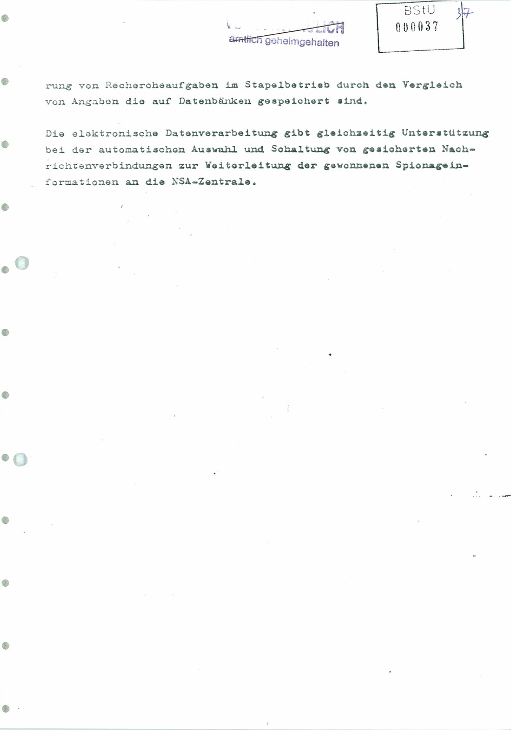 Analyse der Struktur und Tätigkeit der US Army Field Station Berlin (USAFSB) Teufelsberg
