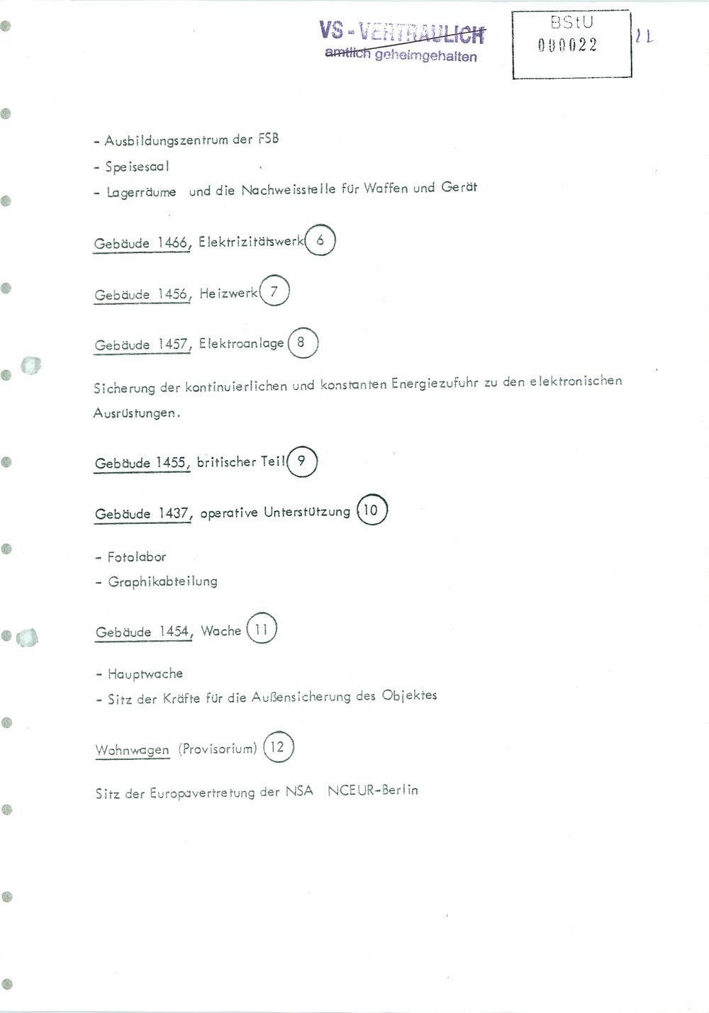 Analyse der Struktur und Tätigkeit der US Army Field Station Berlin (USAFSB) Teufelsberg
