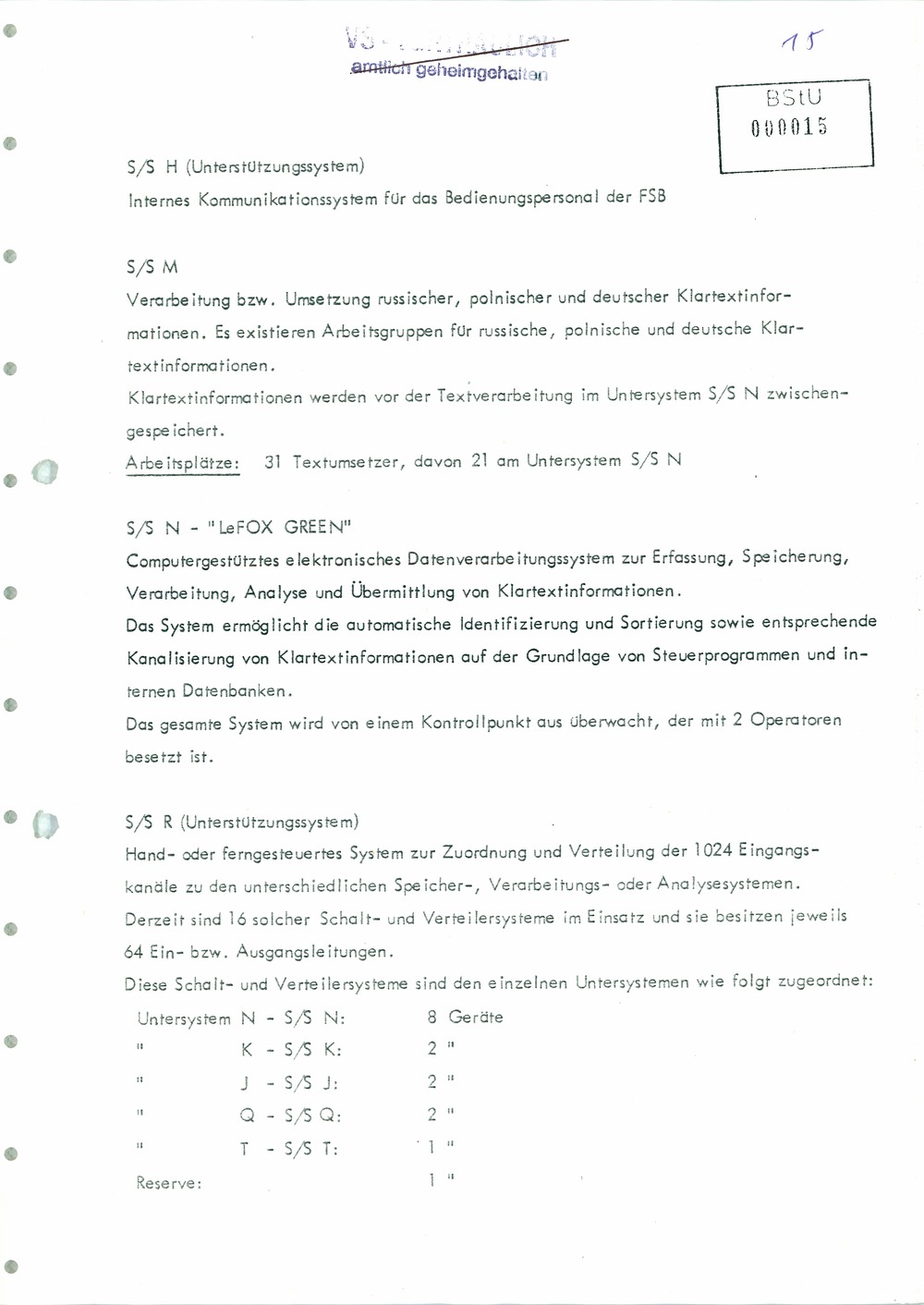 Analyse der Struktur und Tätigkeit der US Army Field Station Berlin (USAFSB) Teufelsberg