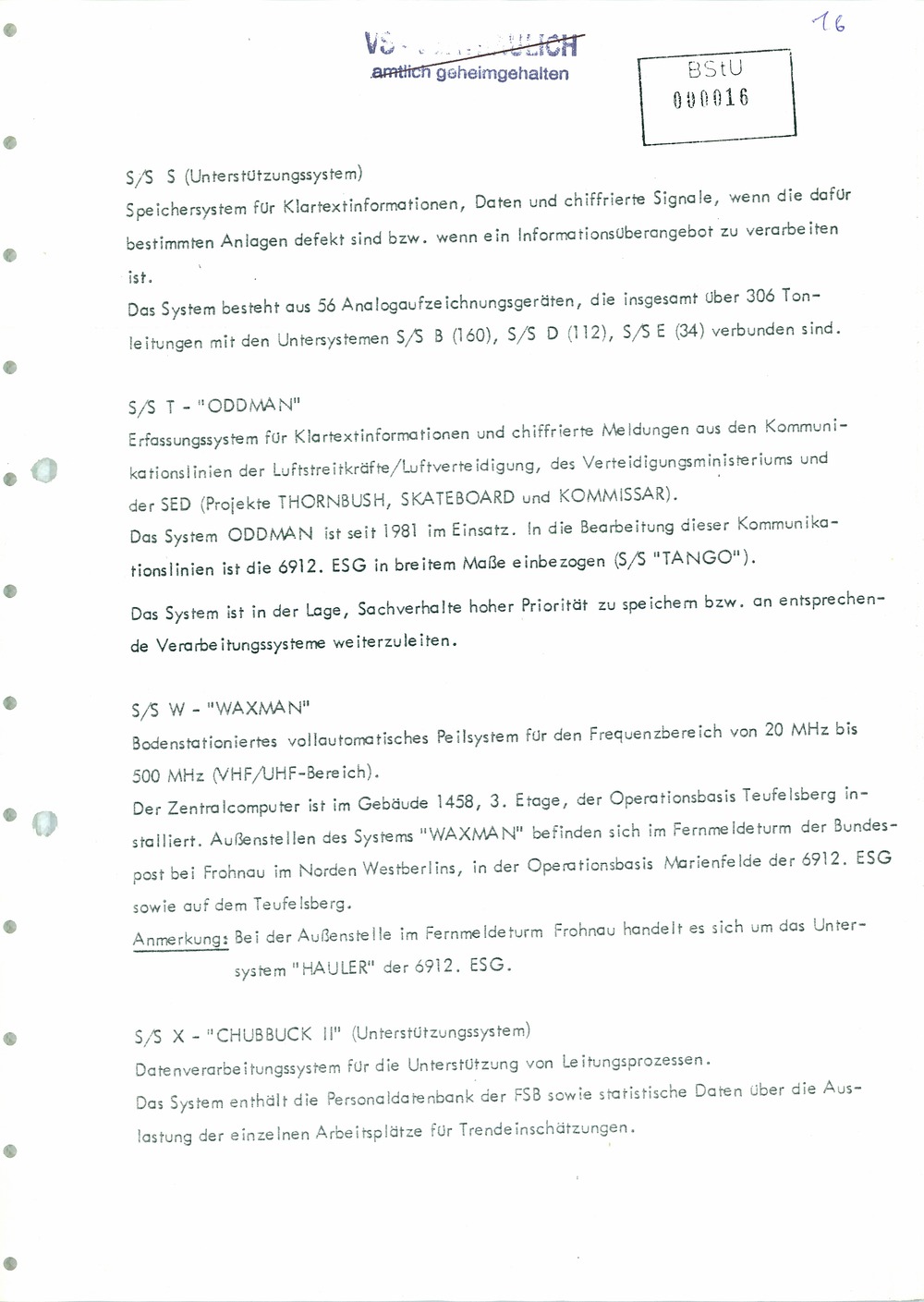 Analyse der Struktur und Tätigkeit der US Army Field Station Berlin (USAFSB) Teufelsberg