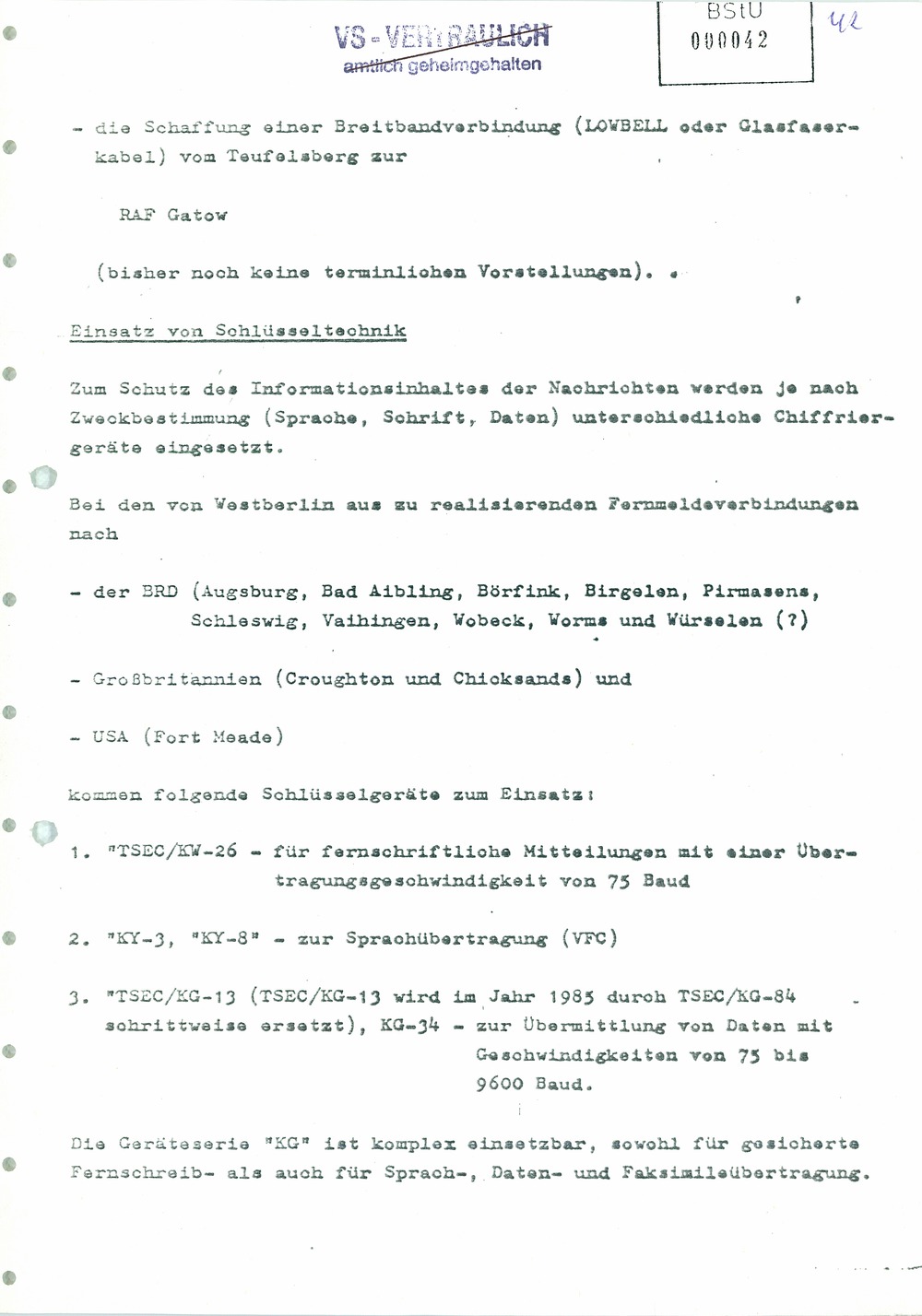 Analyse der Struktur und Tätigkeit der US Army Field Station Berlin (USAFSB) Teufelsberg