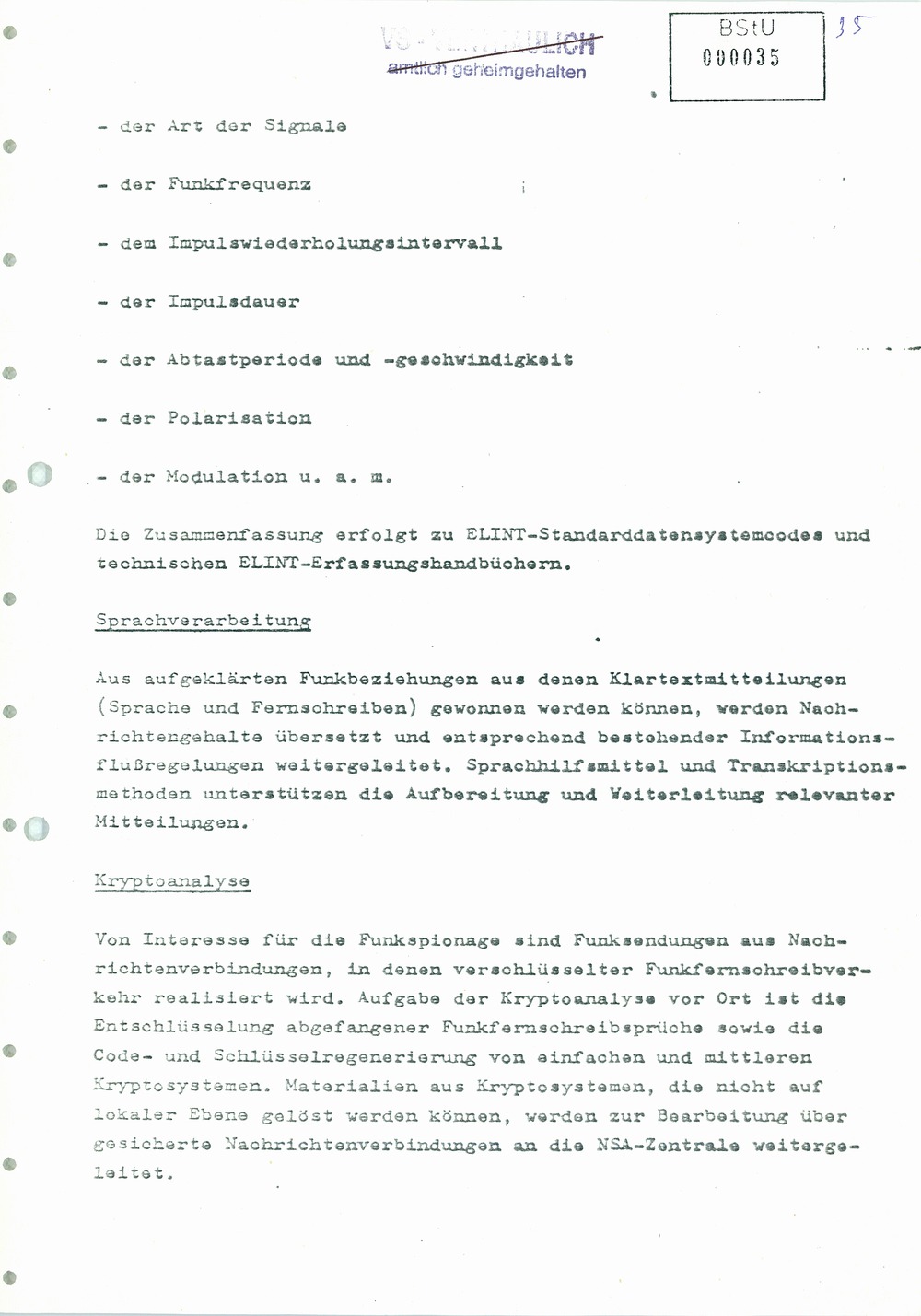 Analyse der Struktur und Tätigkeit der US Army Field Station Berlin (USAFSB) Teufelsberg