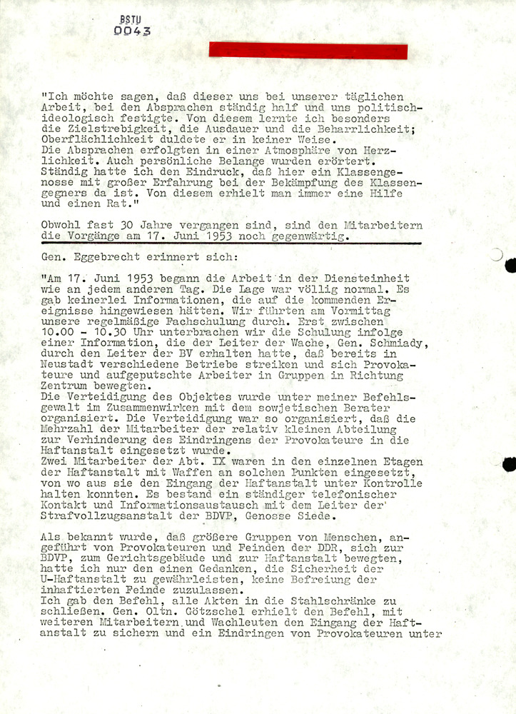 Dokumentation des Sturms auf die Volkspolizei in Magdeburg-Sudenburg