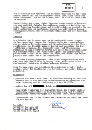 Bericht der BV Berlin zu Gruppengesprächen im Schriftstellerverband der DDR