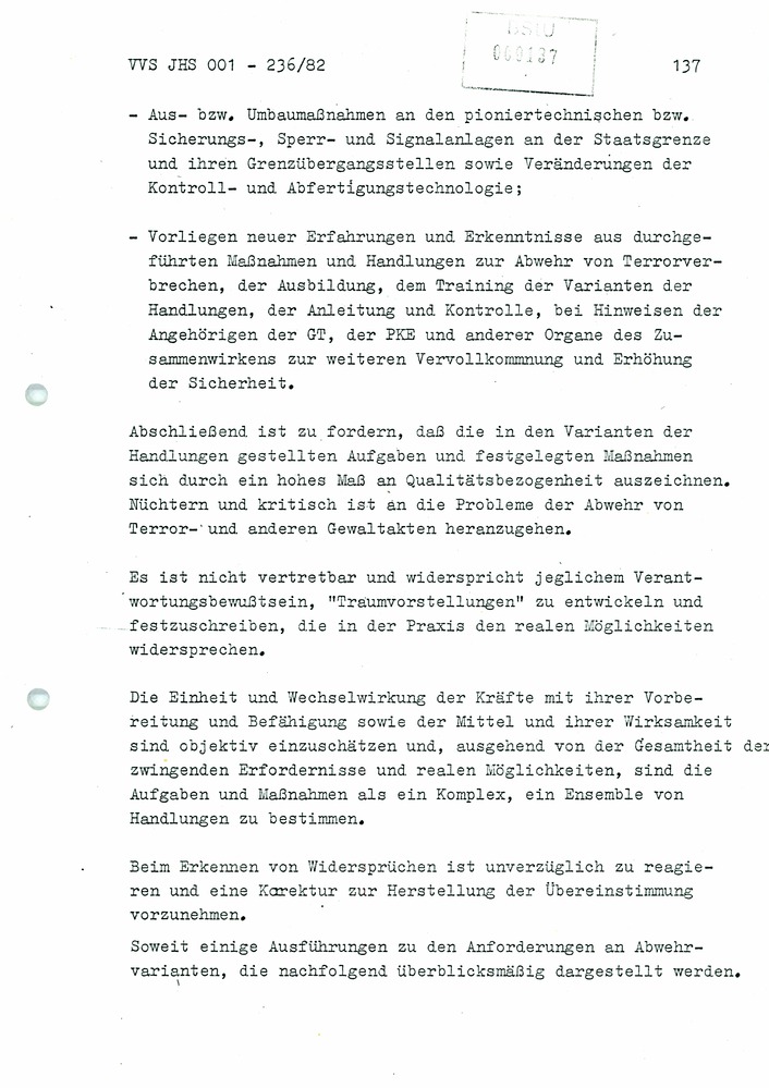 Dissertation: Die Abwehr von Terror- und anderen politisch-operativ bedeutsamen Gewaltakten gegen Grenzsicherungskräfte an der Staatsgrenze der DDR