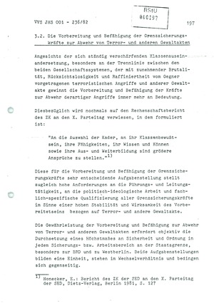 Dissertation: Die Abwehr von Terror- und anderen politisch-operativ bedeutsamen Gewaltakten gegen Grenzsicherungskräfte an der Staatsgrenze der DDR