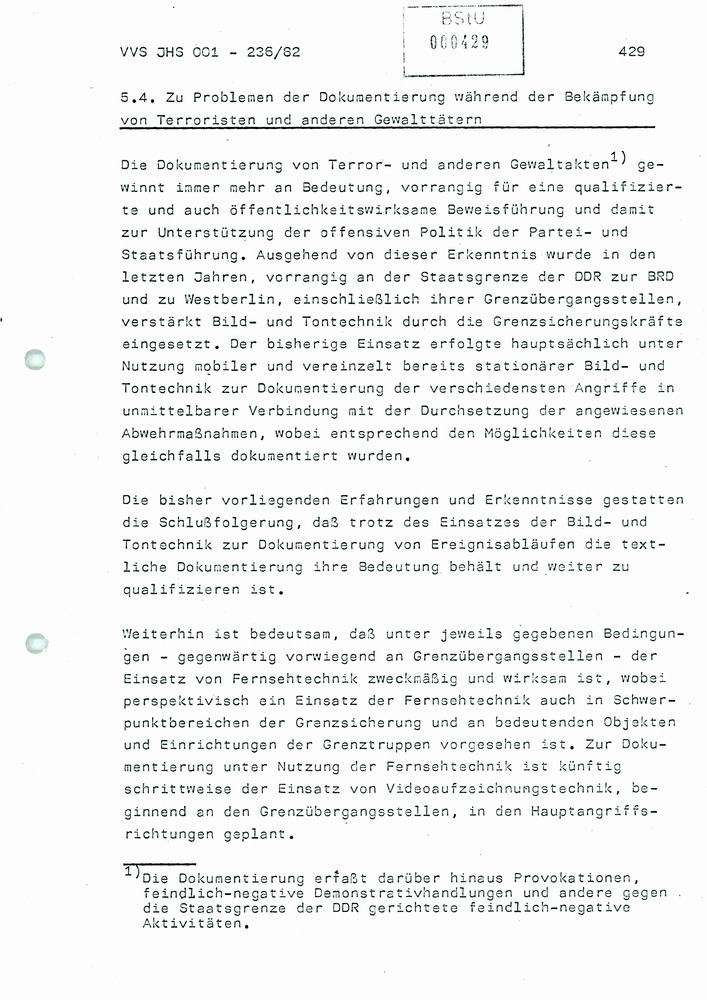 Dissertation: Die Abwehr von Terror- und anderen politisch-operativ bedeutsamen Gewaltakten gegen Grenzsicherungskräfte an der Staatsgrenze der DDR