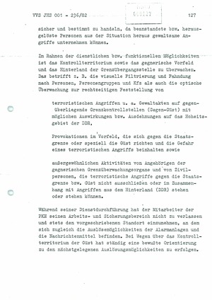 Dissertation: Die Abwehr von Terror- und anderen politisch-operativ bedeutsamen Gewaltakten gegen Grenzsicherungskräfte an der Staatsgrenze der DDR