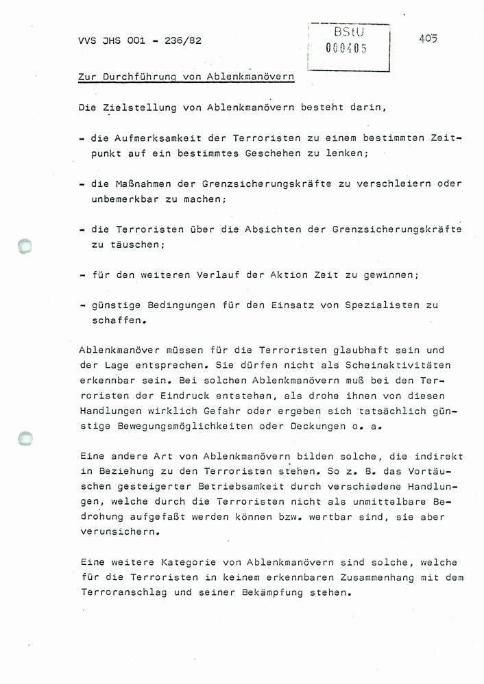 Dissertation: Die Abwehr von Terror- und anderen politisch-operativ bedeutsamen Gewaltakten gegen Grenzsicherungskräfte an der Staatsgrenze der DDR