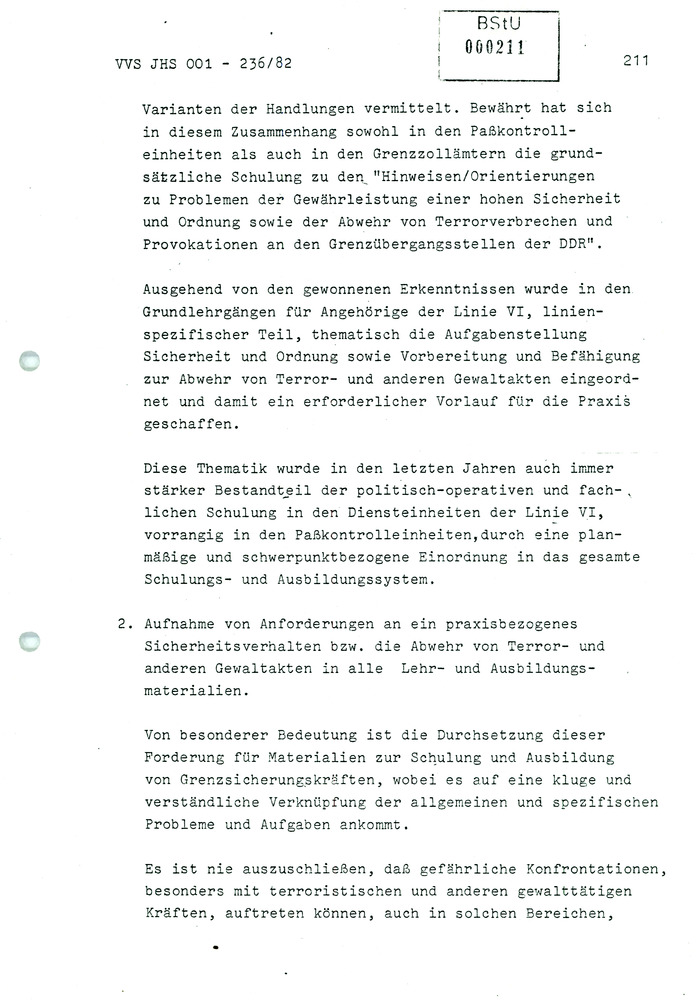 Dissertation: Die Abwehr von Terror- und anderen politisch-operativ bedeutsamen Gewaltakten gegen Grenzsicherungskräfte an der Staatsgrenze der DDR