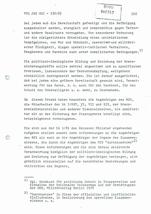 Dissertation: Die Abwehr von Terror- und anderen politisch-operativ bedeutsamen Gewaltakten gegen Grenzsicherungskräfte an der Staatsgrenze der DDR