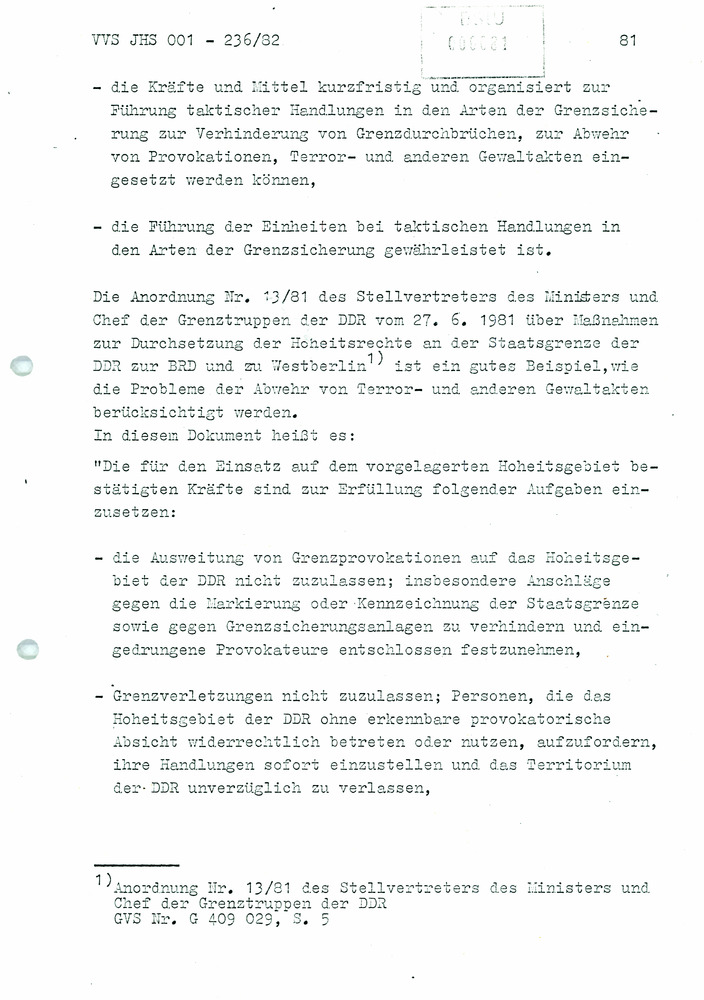 Dissertation: Die Abwehr von Terror- und anderen politisch-operativ bedeutsamen Gewaltakten gegen Grenzsicherungskräfte an der Staatsgrenze der DDR