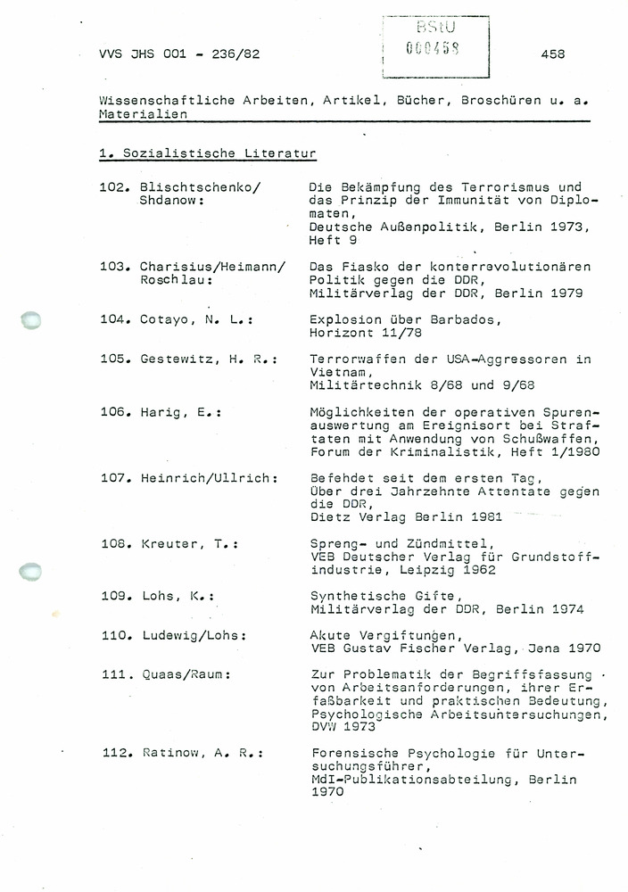 Dissertation: Die Abwehr von Terror- und anderen politisch-operativ bedeutsamen Gewaltakten gegen Grenzsicherungskräfte an der Staatsgrenze der DDR