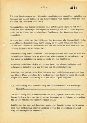 Abschlussbericht zur Aktion "Konfrontation" anlässlich des DDR-Besuchs von Willy Brandt
