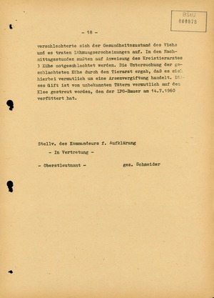 Bericht über die Lage in der Landwirtschaft an der deutsch-deutschen Grenze im Juni und Juli 1960