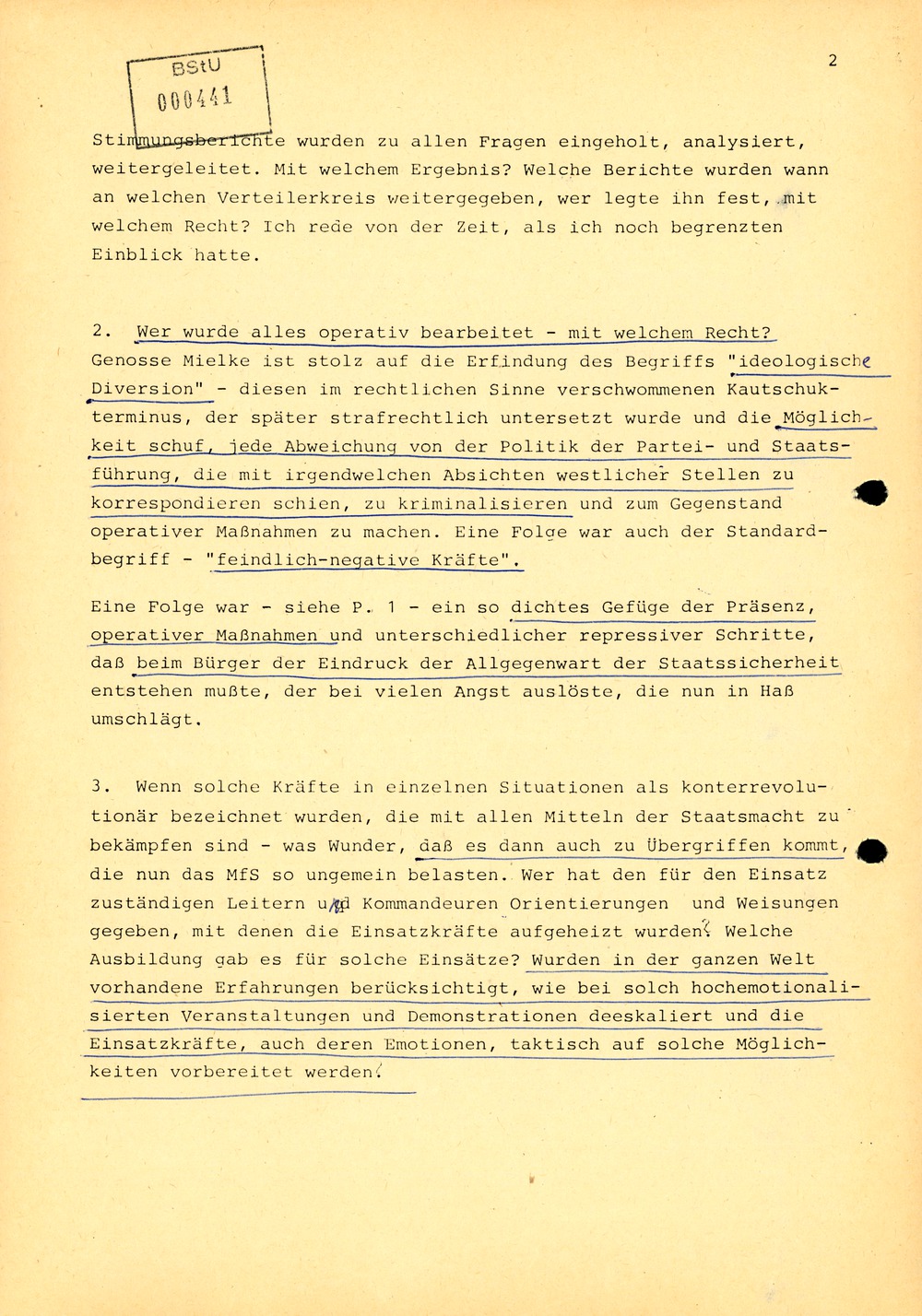 Markus Wolf über eine Reform des Ministeriums für Staatssicherheit